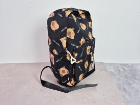 Mochila tela estampada chica